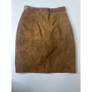 Gitano Vintage 90s Deadstock Suede Mini Skirt